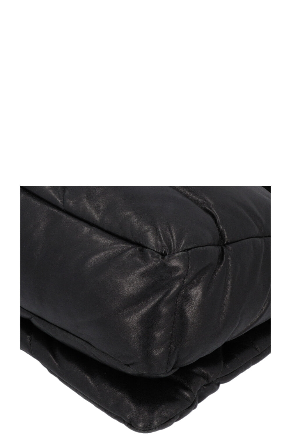 PRADA Quilted Crossbody Bag Leather Black