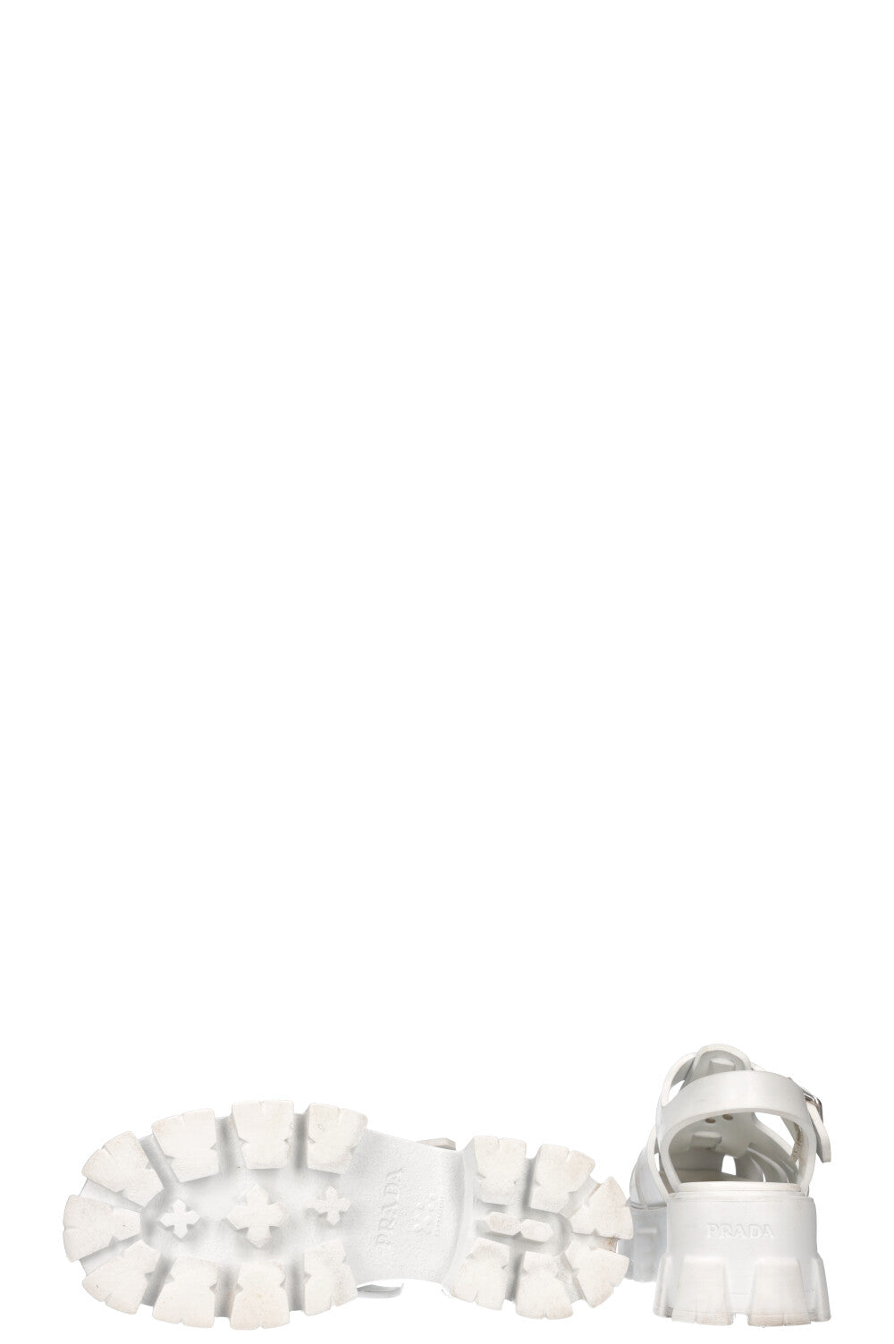 PRADA Foam Rubber Sandals White