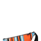 PRADA Triangle Clutch Striped Orange Blue