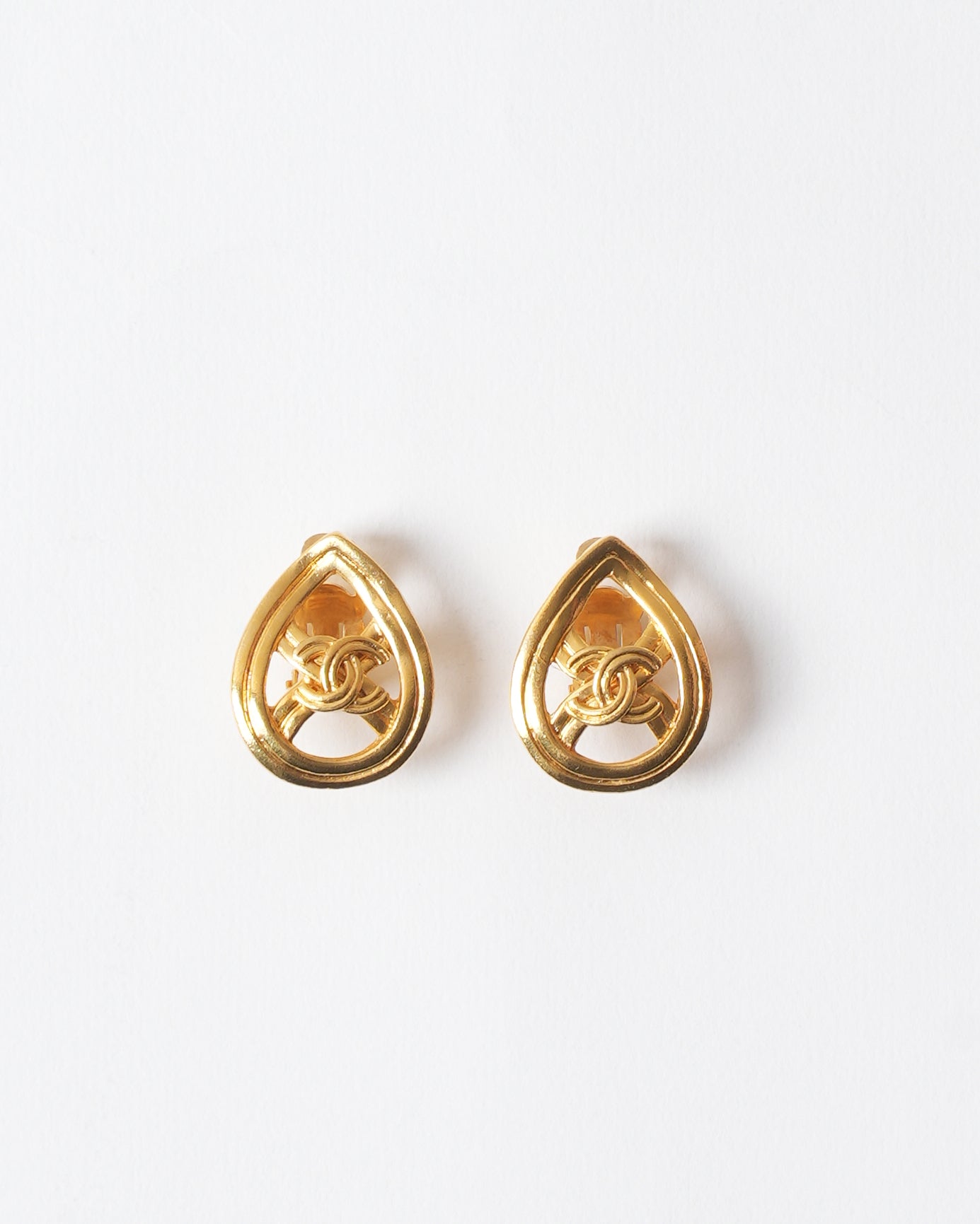 Chanel Gold Plated 1996 Earrings