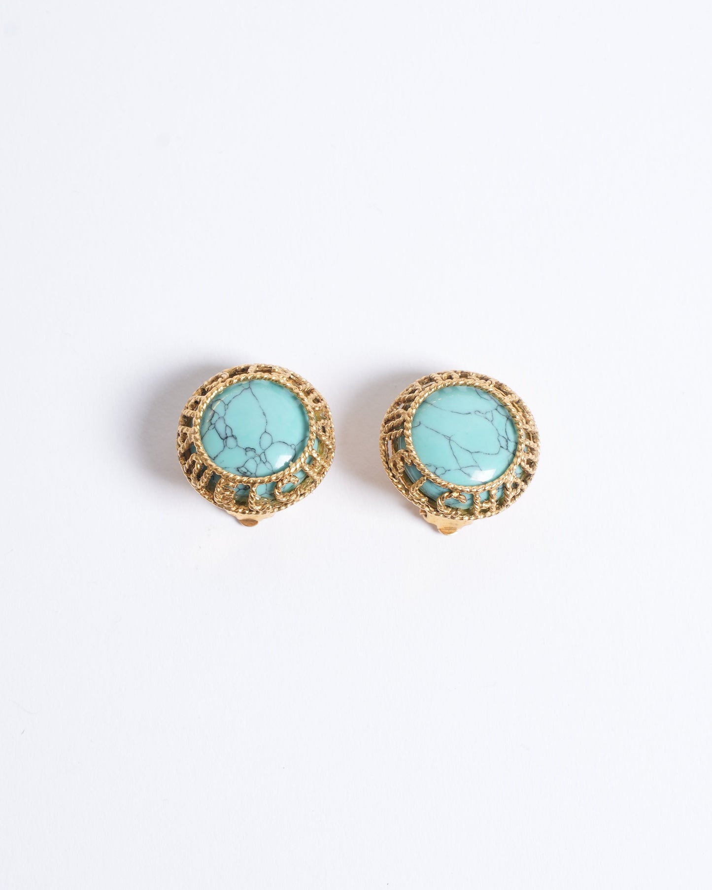 Chanel Gold Plated Earrings