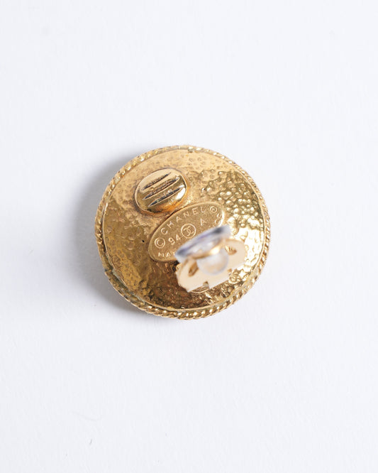 Chanel Gold Plated Earrings