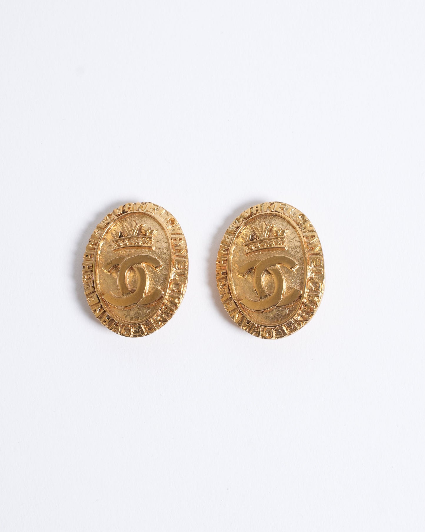 Chanel Oval Earrings Made In France