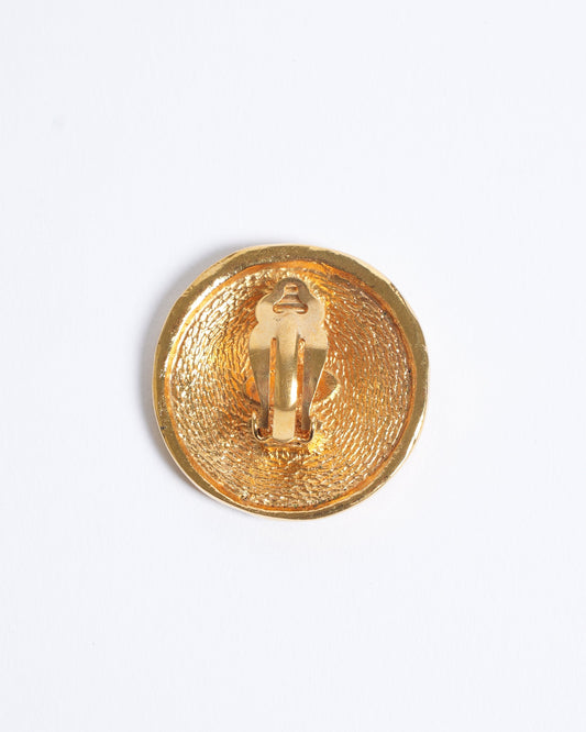 Chanel Gold Plated Earrings