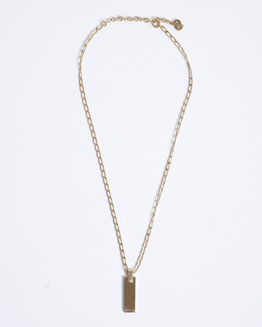 Christian Dior Gold Plated Rectangular Pendant Made In Germany