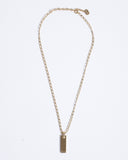 Christian Dior Gold Plated Rectangular Pendant Made In Germany