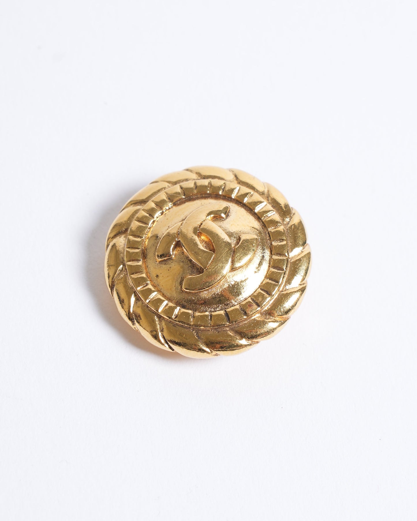 Chanel Gold Plated Earrings Made In France