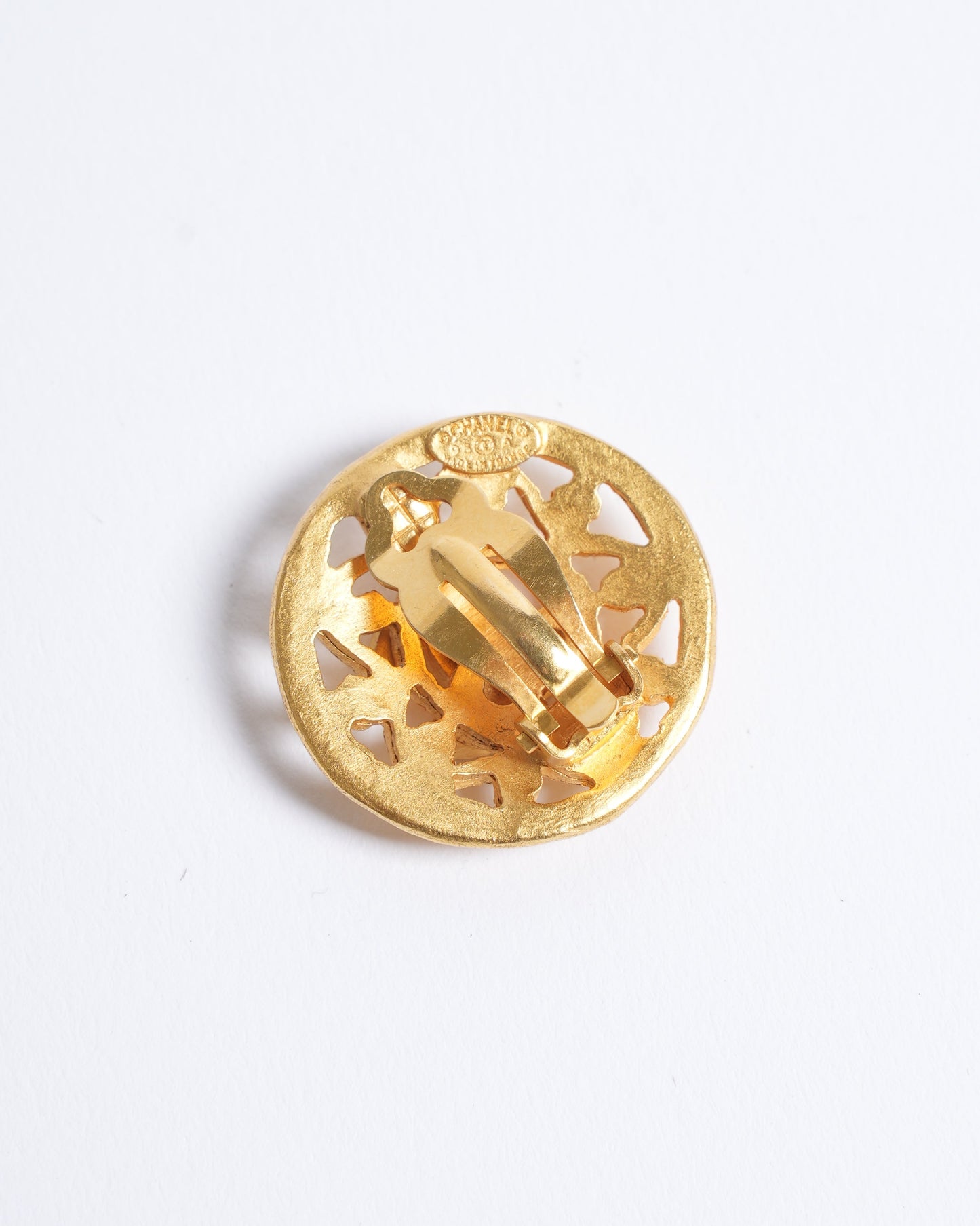 Chanel Gold Plated Earrings