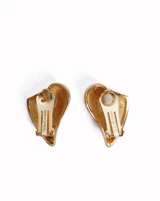 Christian Dior Gold Plated Made In Germany Earrings