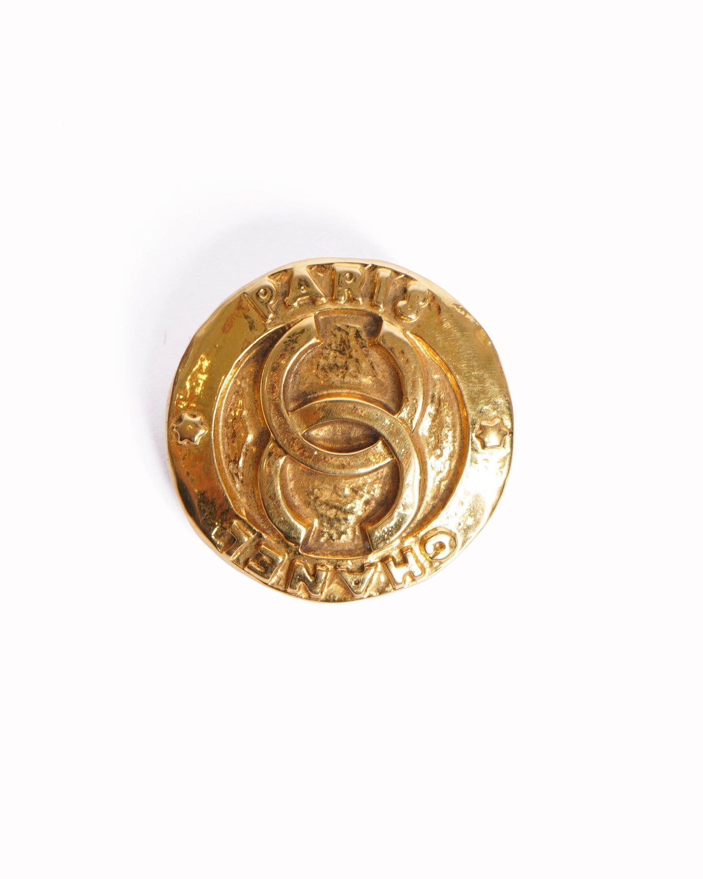 Chanel 1990's Gold Plated Earrings Made In France
