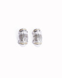Dior Silver Tone Earrings Made In Germany