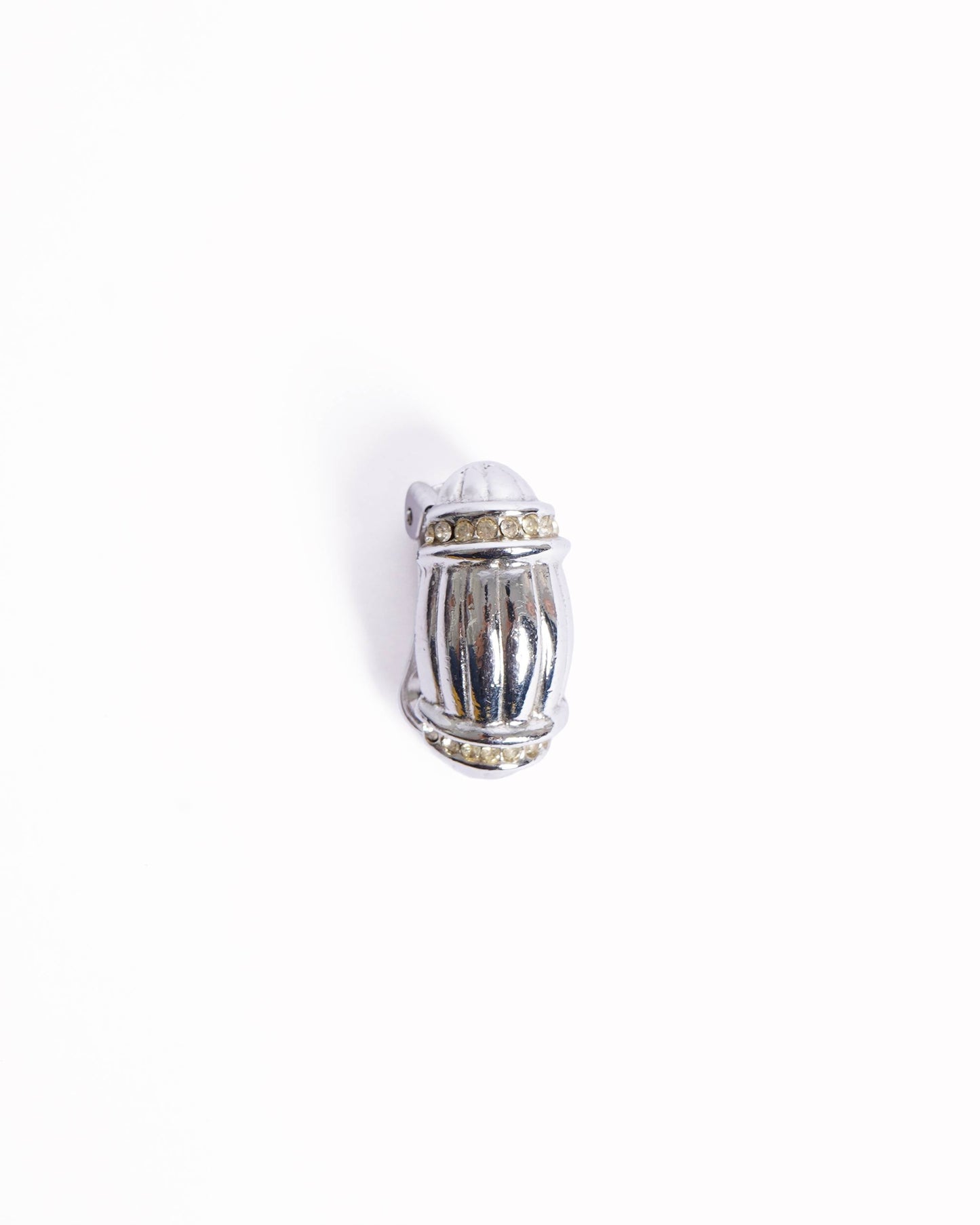 Dior Silver Tone Earrings Made In Germany