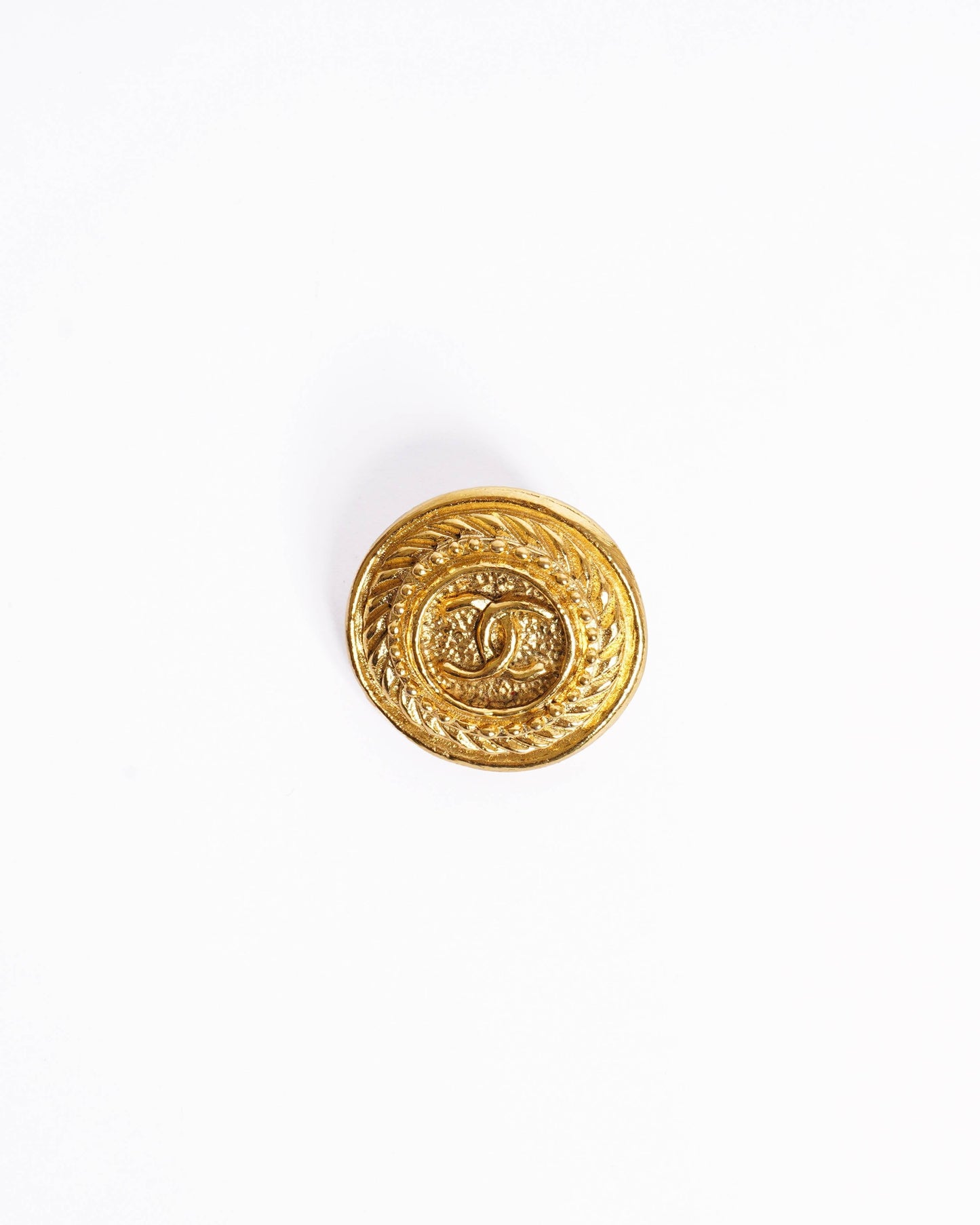 Chanel 1980s Gold-Plated Earrings made in france