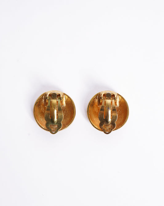Chanel 1996 Gold Plated Earring  Made In France