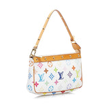 SALE Louis Vuitton Pochette Accessoires White Multicolor Monogram Canvas
