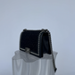 CHANEL Calfskin Pearl Tweed Medium Boy Flap Black - FULL SET