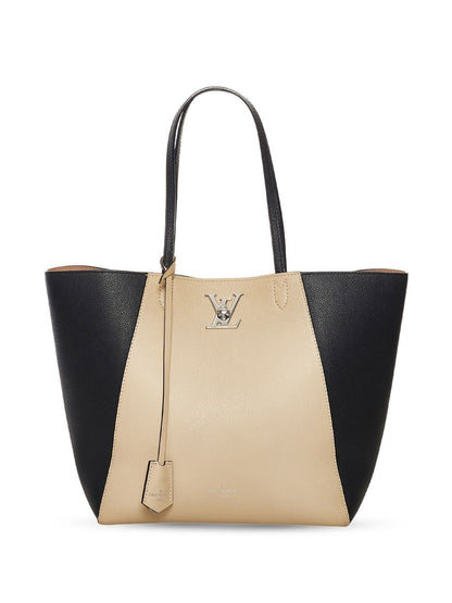 LU VI -  LOCKME CABAS LEATHER TOTE BAG