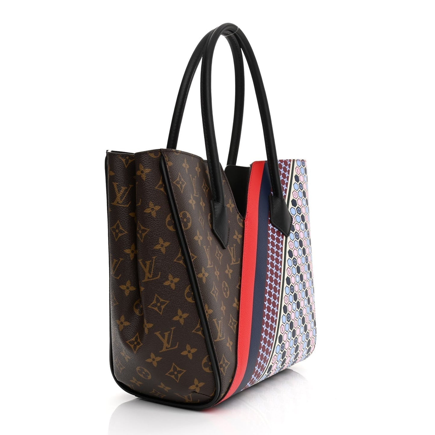 LU VI -  CALFSKIN MONOGRAM KIMONO TOTE MM
