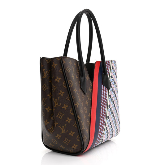 LU VI -  CALFSKIN MONOGRAM KIMONO TOTE MM