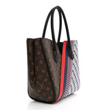 LU VI -  CALFSKIN MONOGRAM KIMONO TOTE MM