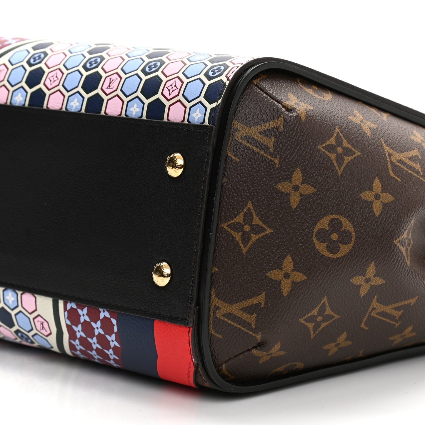 LU VI -  CALFSKIN MONOGRAM KIMONO TOTE MM