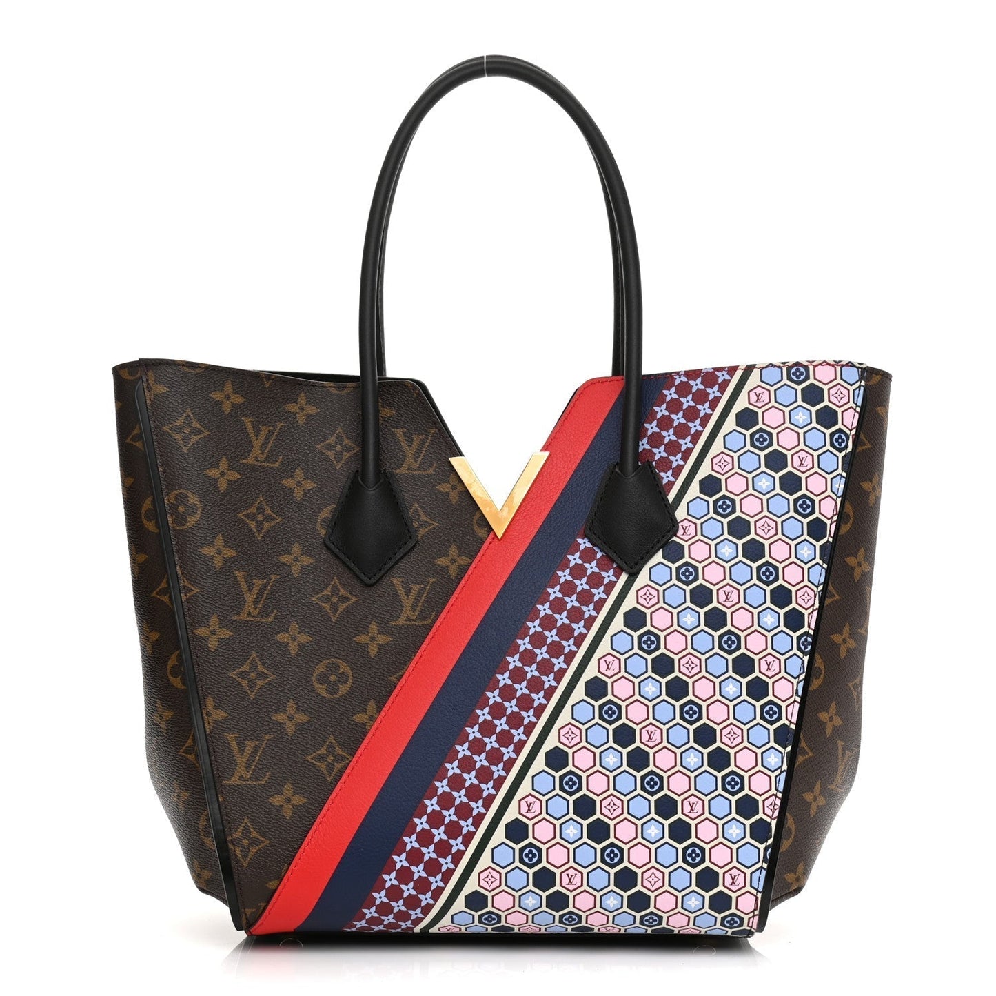 LU VI -  CALFSKIN MONOGRAM KIMONO TOTE MM