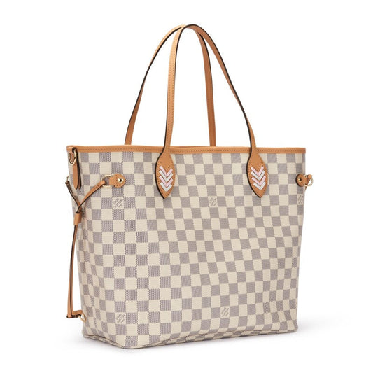 LU VI -  LIMITED EDITION DAMIER AZUR BRAIDED NEVERFULL MM