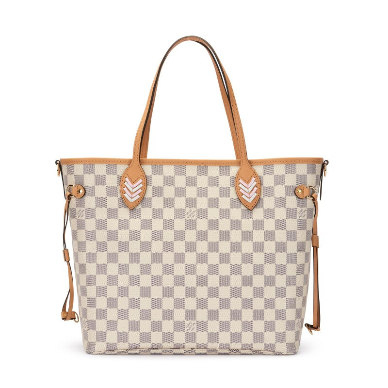 LU VI -  LIMITED EDITION DAMIER AZUR BRAIDED NEVERFULL MM