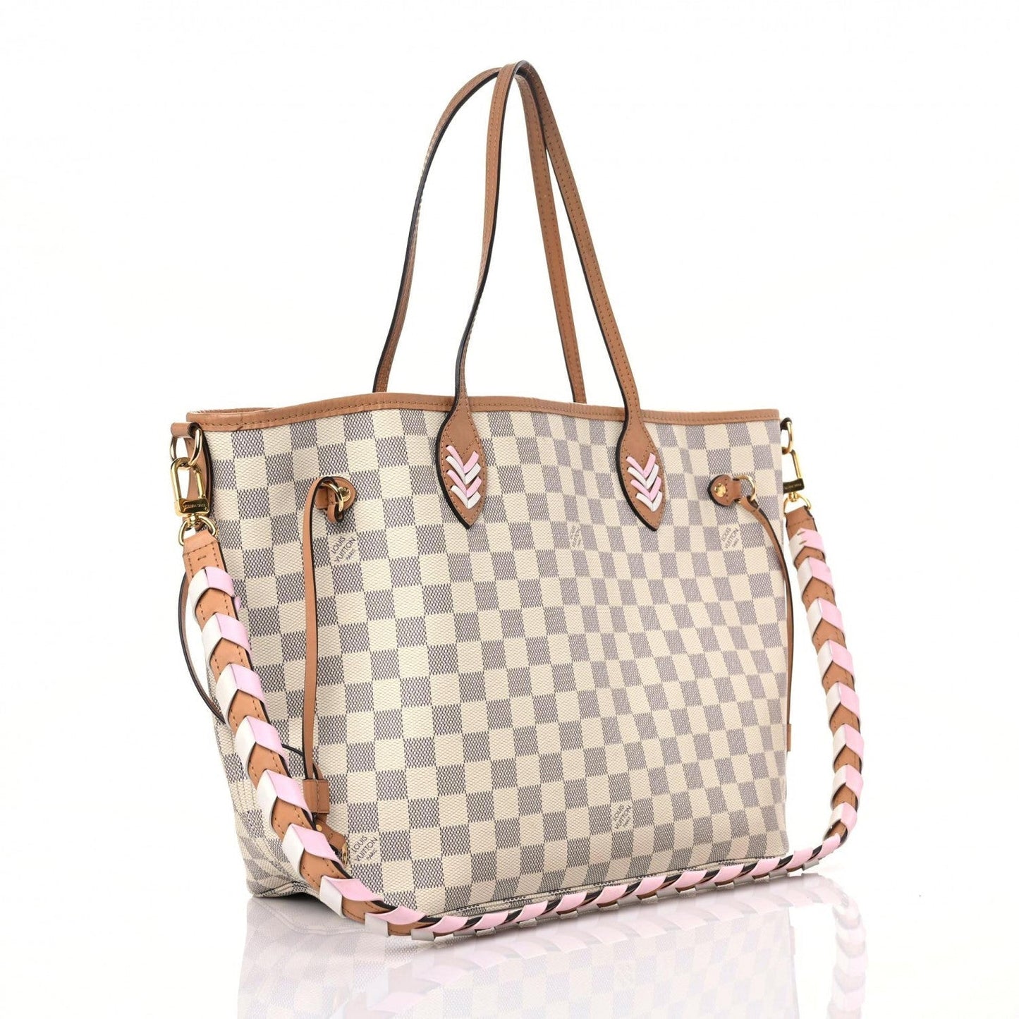 LU VI -  LIMITED EDITION DAMIER AZUR BRAIDED NEVERFULL MM