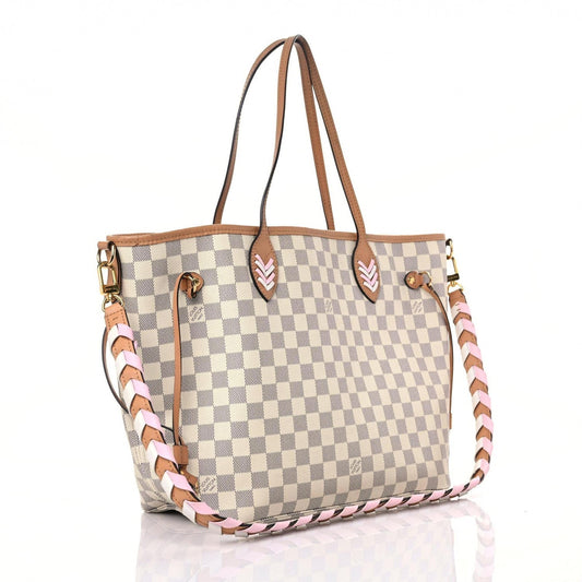 LU VI -  LIMITED EDITION DAMIER AZUR BRAIDED NEVERFULL MM