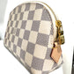 LU VI -  DAMIER AZUR COSMETIC POUCH
