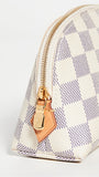 LU VI -  DAMIER AZUR COSMETIC POUCH