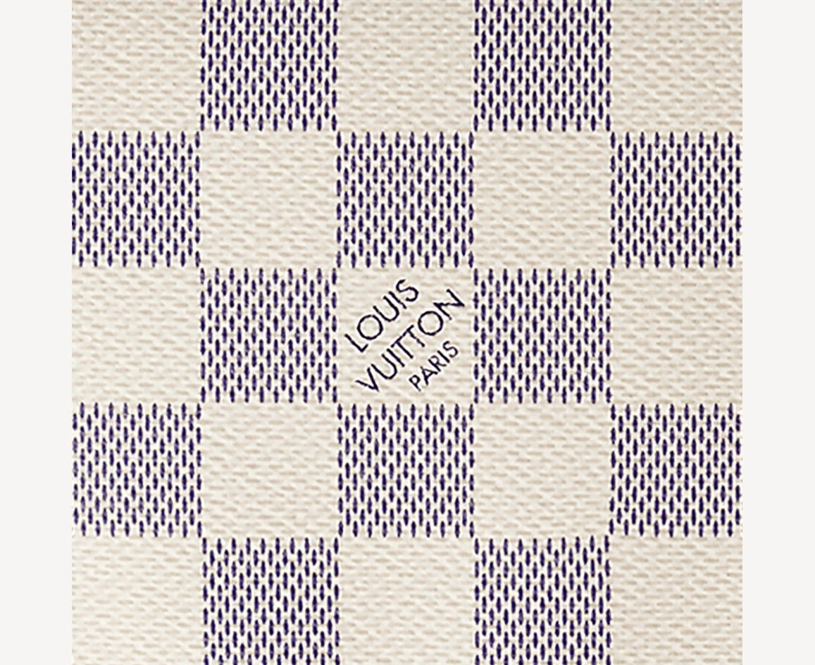 LU VI -  DAMIER AZUR COSMETIC POUCH