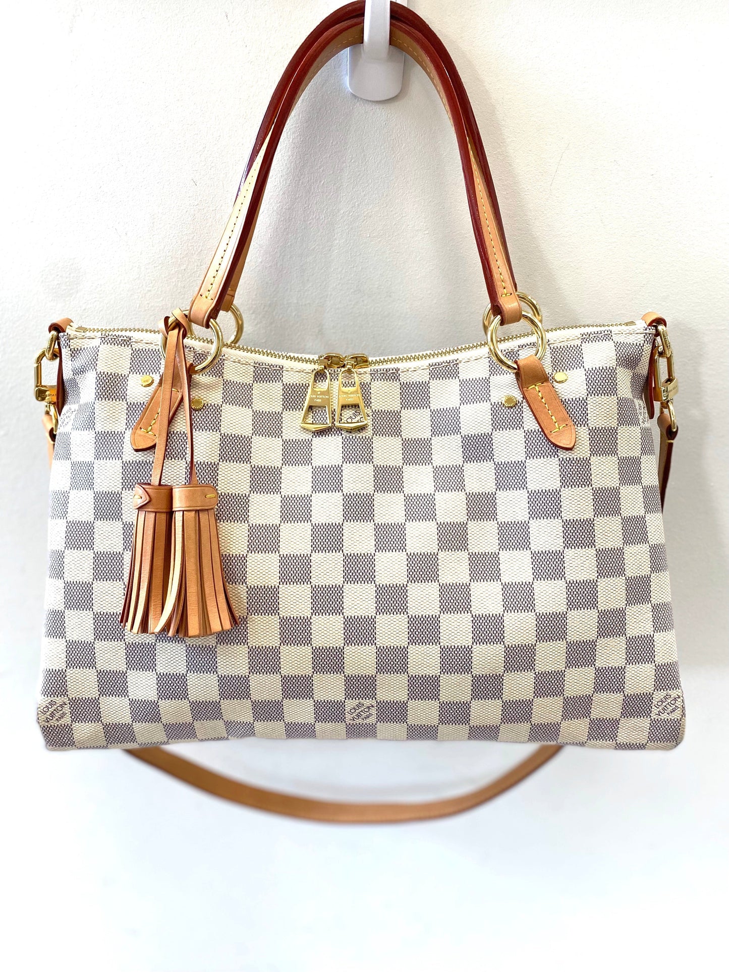 LU VI -  DAMIER AZUR LYMINGTON SHOULDER BAG