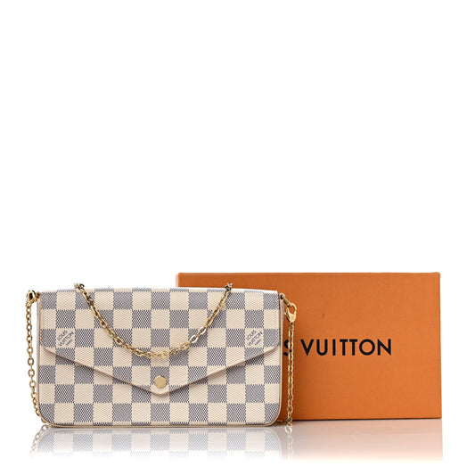 LU VI -  DAMIER AZUR F?LICIE POCHETTE
