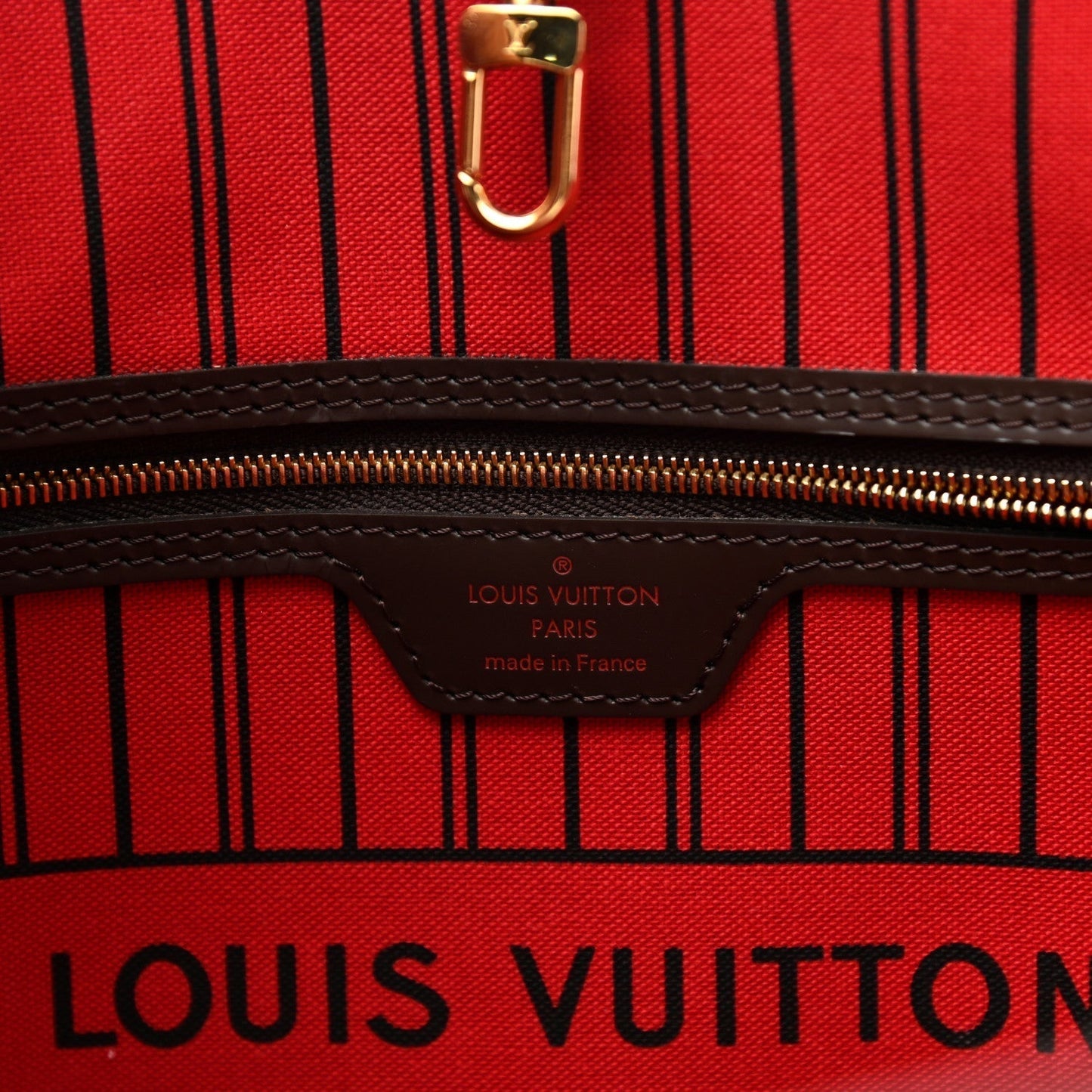 LU VI -  DAMIER EBENE NEVERFULL MM TOTE HANDBAG