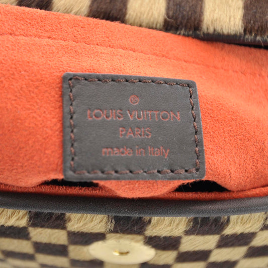 LU VI -  DAMIER SAUVAGE LIONNE CALF HAIR HANDBAG