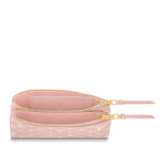 LU VI -  MONOGRAM DOUBLE ZIP POCHETTE