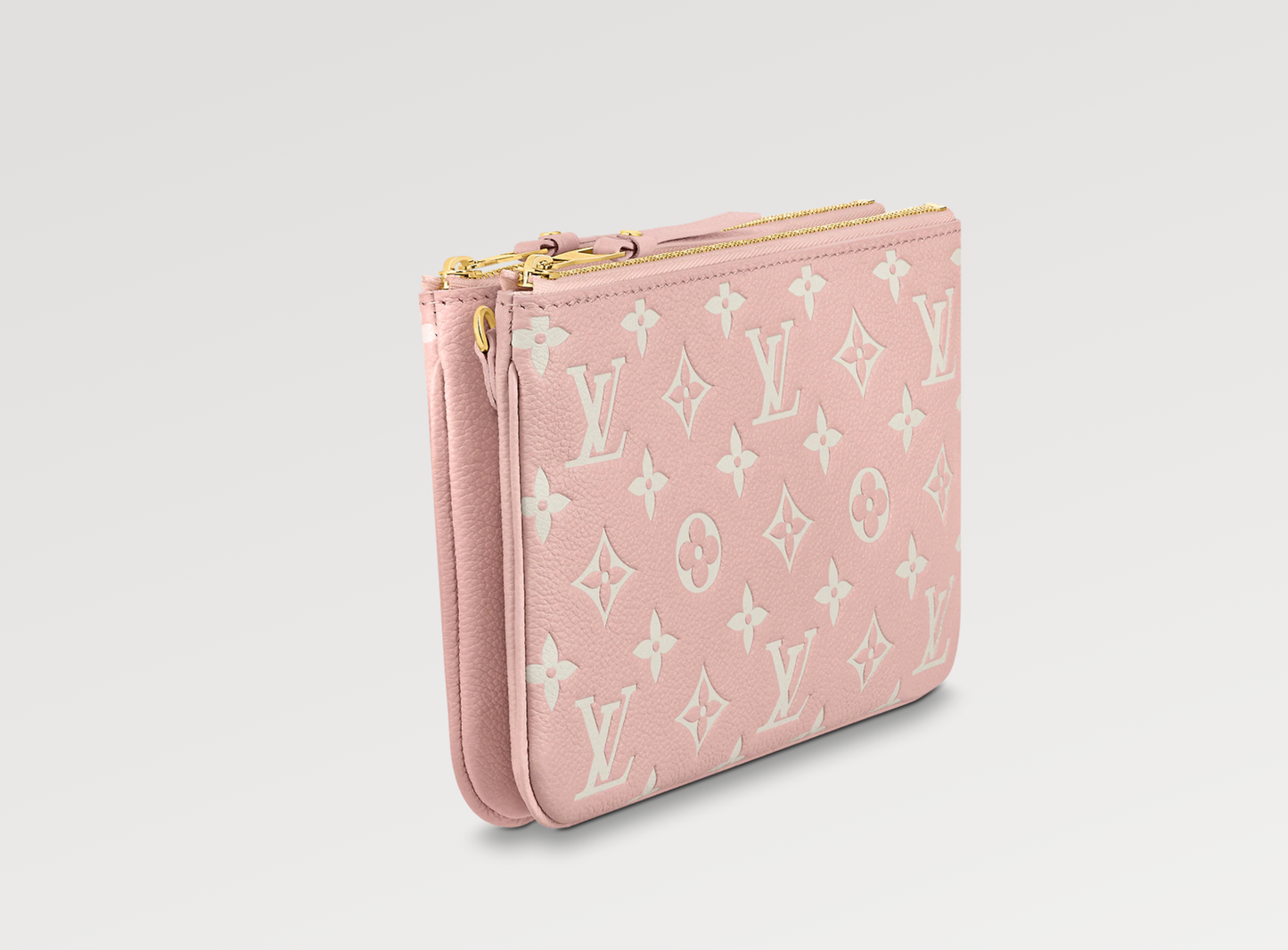 LU VI -  MONOGRAM DOUBLE ZIP POCHETTE