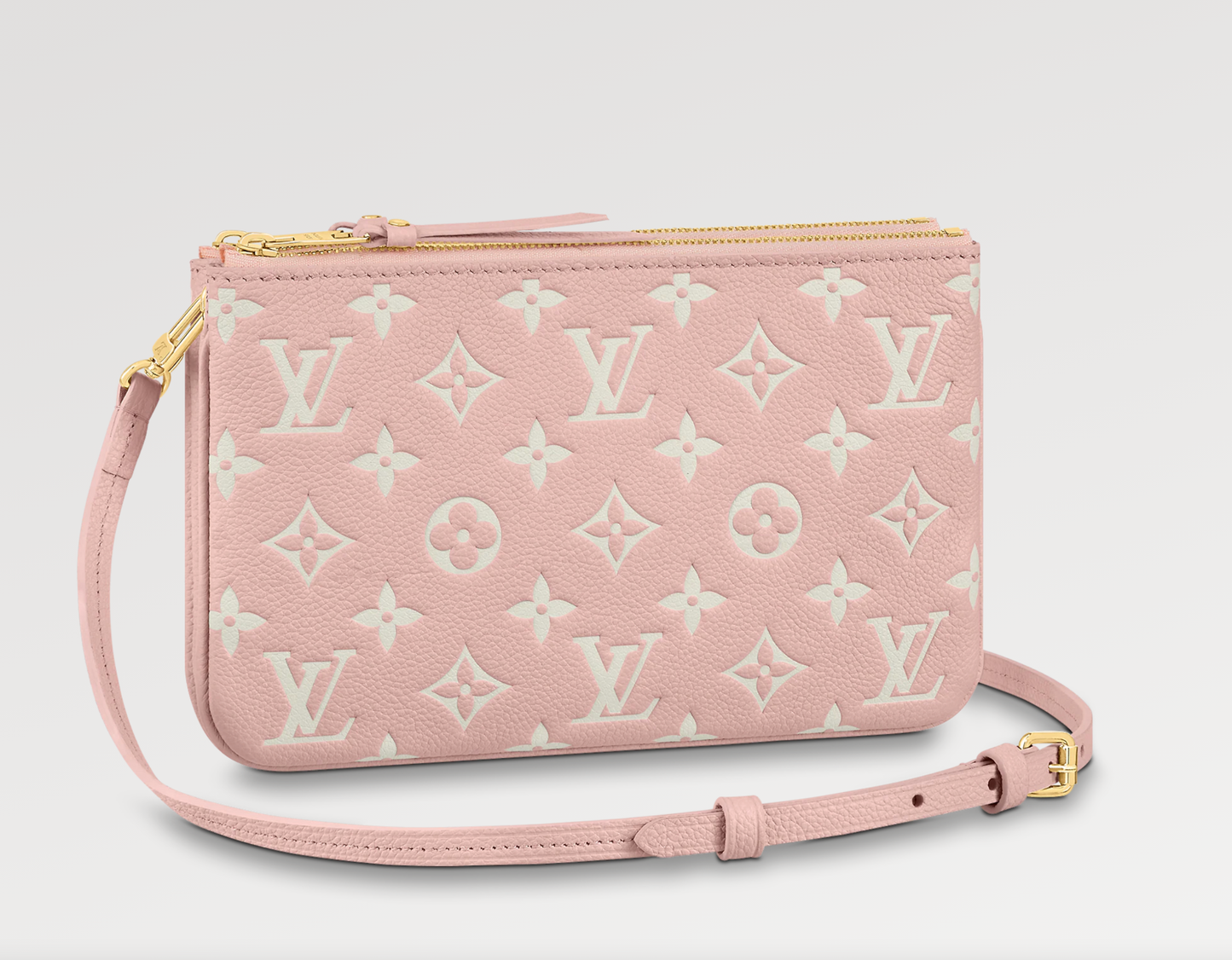 LU VI -  MONOGRAM DOUBLE ZIP POCHETTE