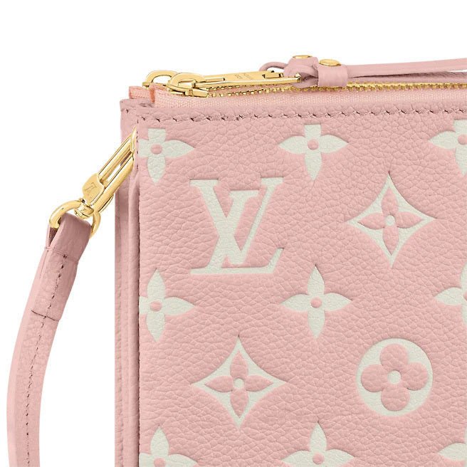 LU VI -  MONOGRAM DOUBLE ZIP POCHETTE