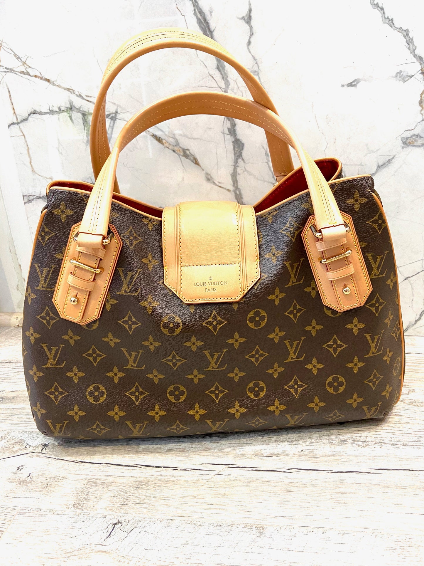 LU VI -  MONOGRAM GRIET SHOULDER BAG