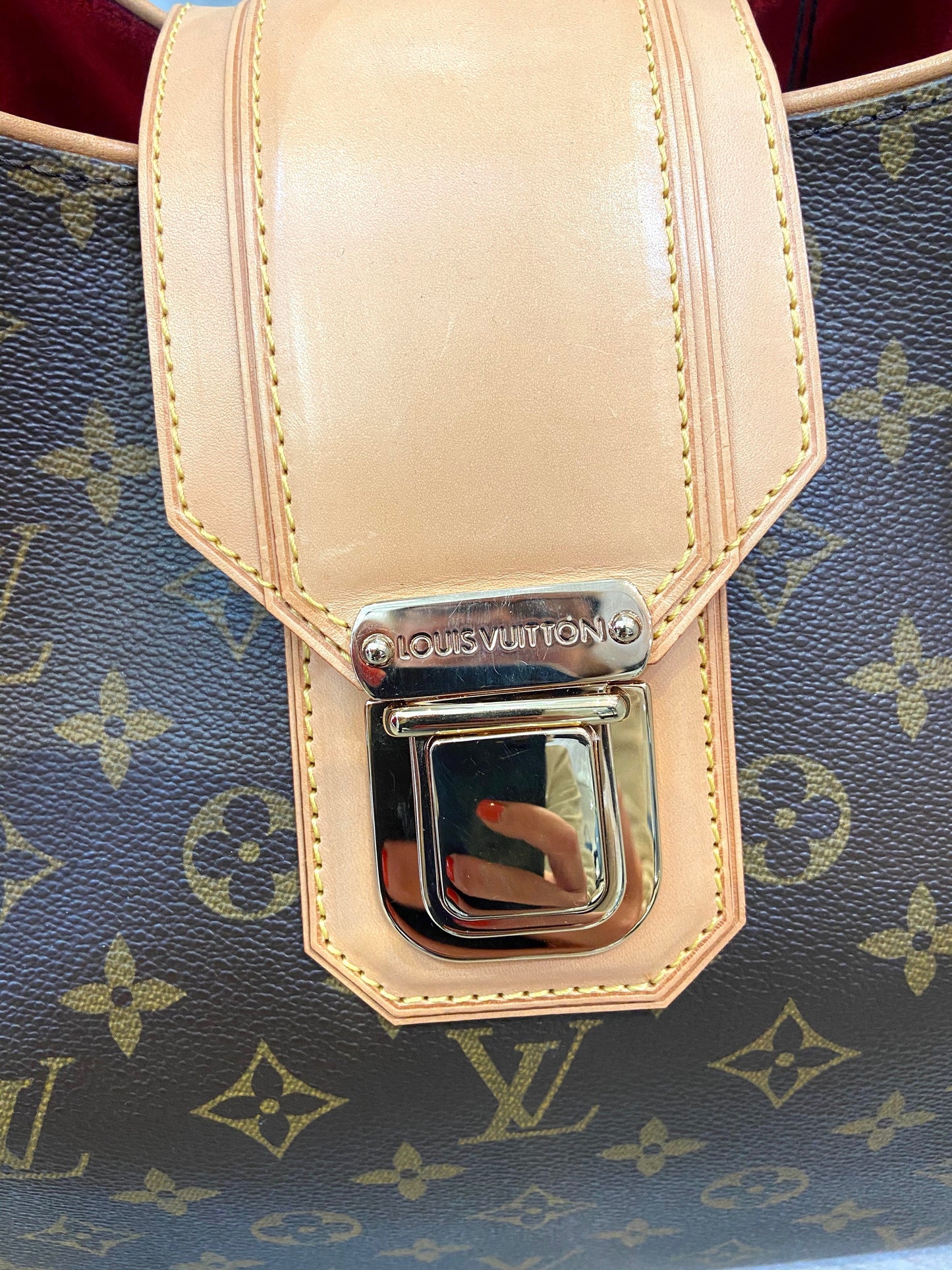 LU VI -  MONOGRAM GRIET SHOULDER BAG