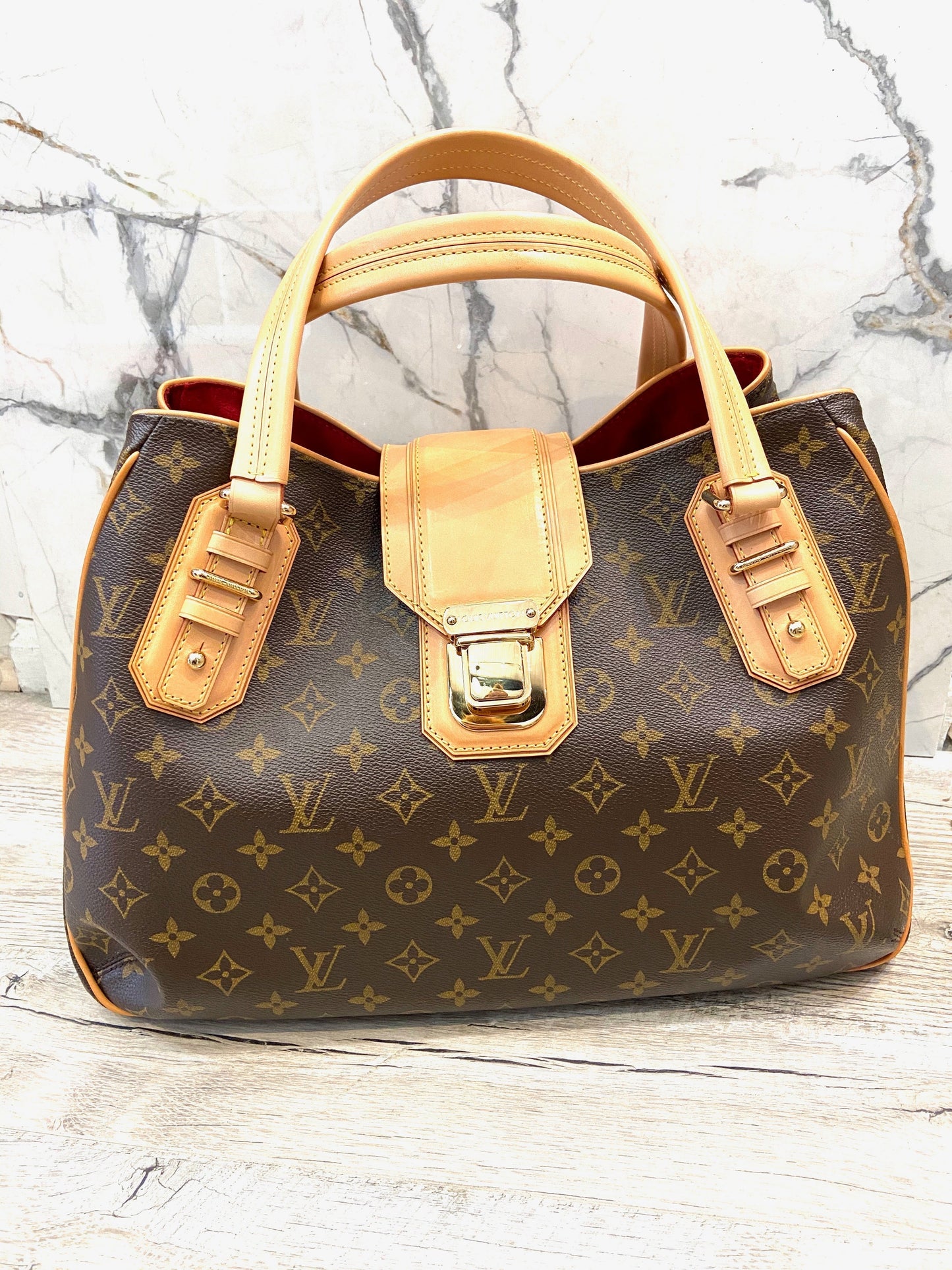 LU VI -  MONOGRAM GRIET SHOULDER BAG