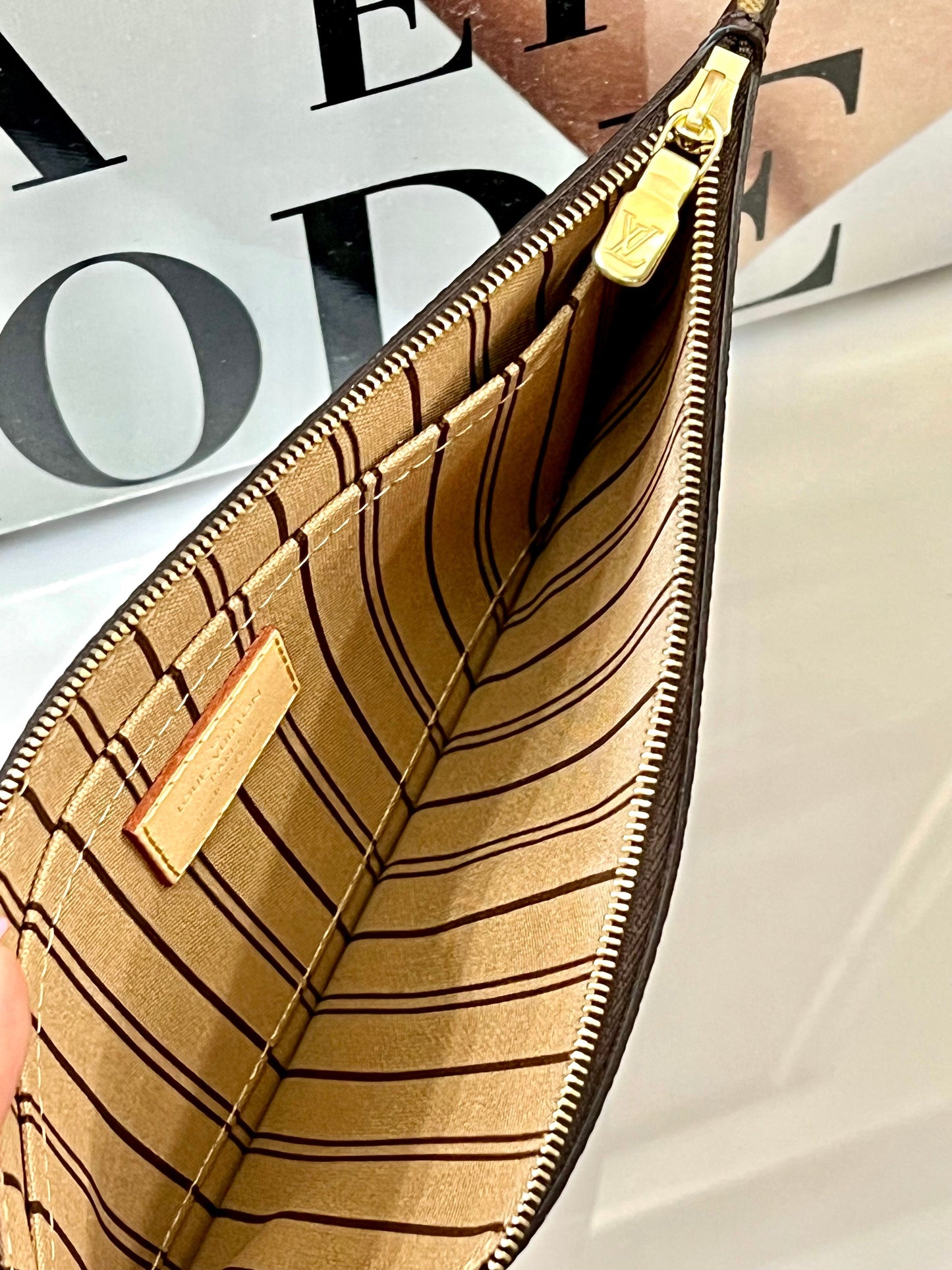 LU VI -  MONOGRAM NEVERFULL MM GM POCHETTE