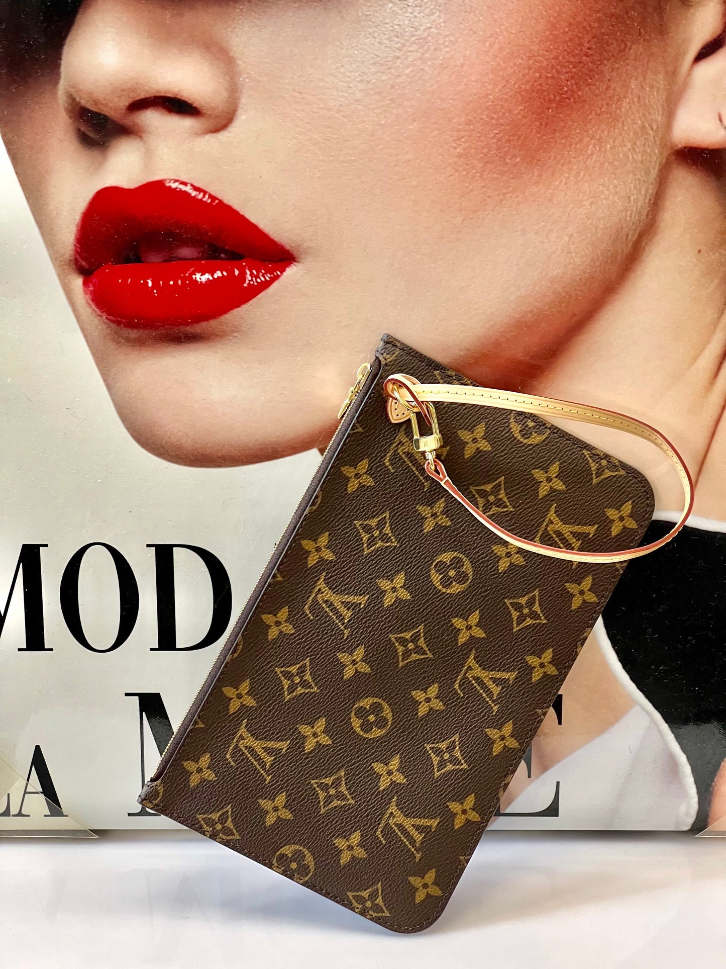 LU VI -  MONOGRAM NEVERFULL MM GM POCHETTE