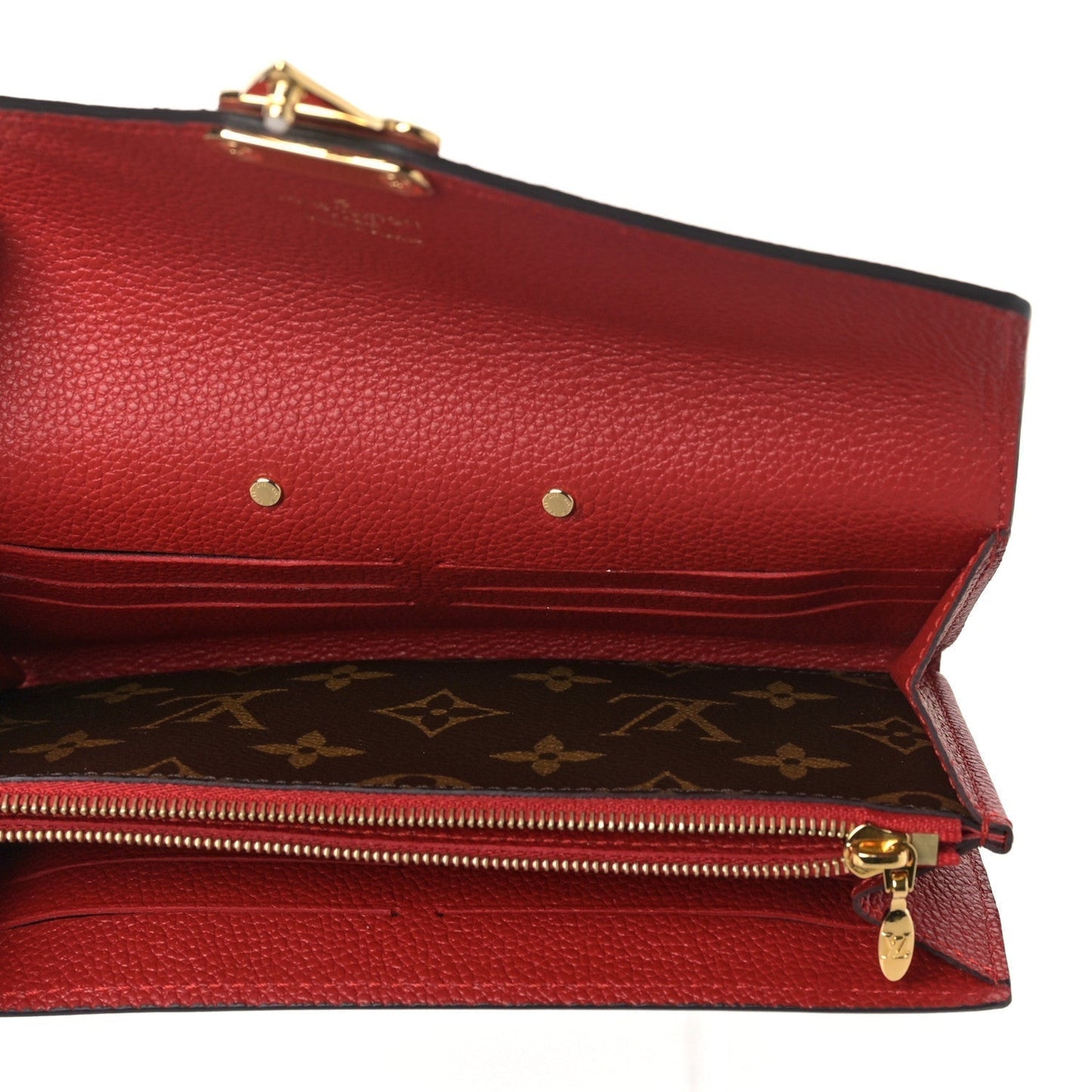 LU VI -  MONOGRAM PALLAS WALLET CHERRY