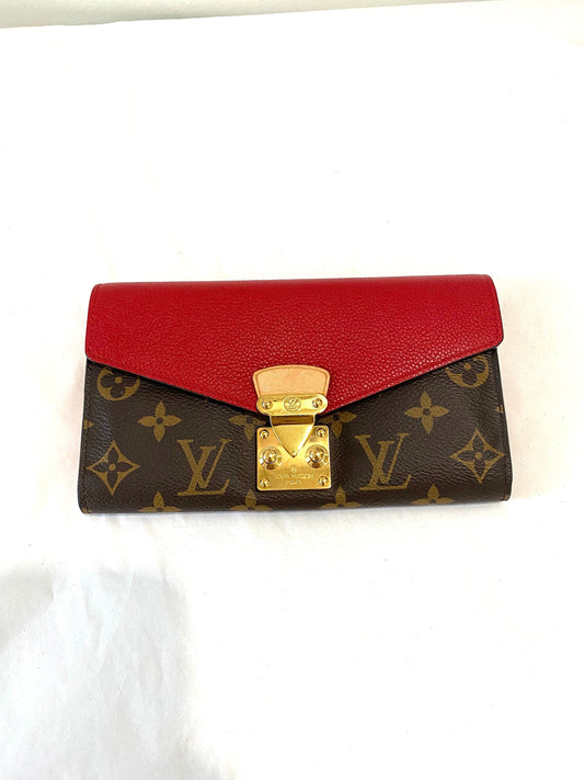 LU VI -  MONOGRAM PALLAS WALLET CHERRY