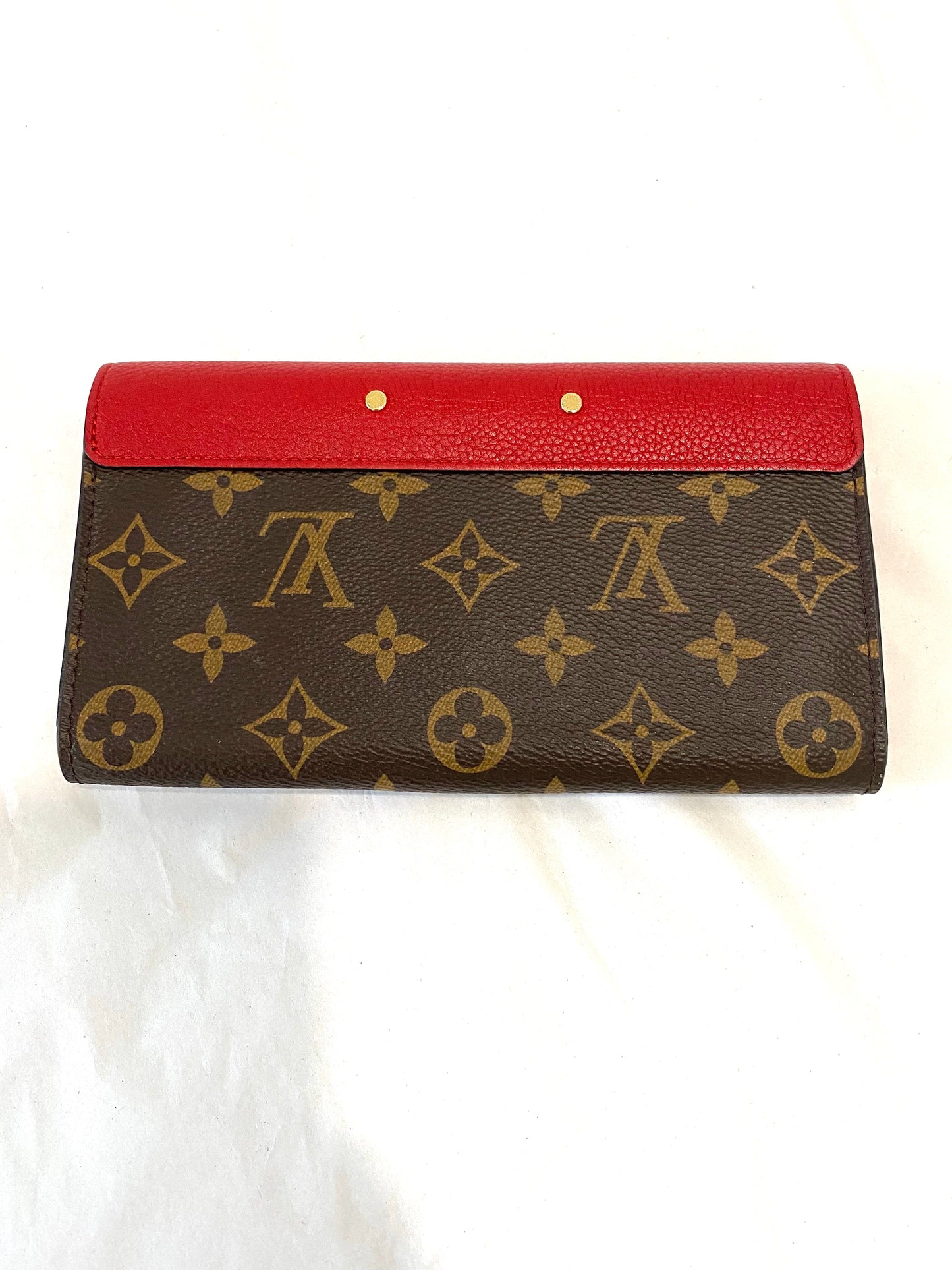 LU VI -  MONOGRAM PALLAS WALLET CHERRY