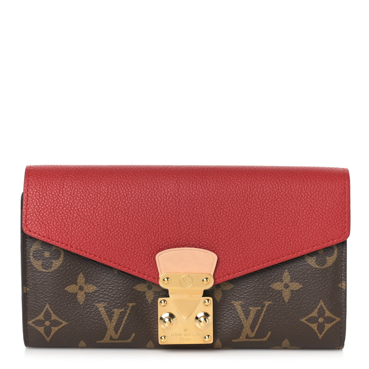 LU VI -  MONOGRAM PALLAS WALLET CHERRY